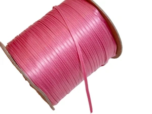 Schiff Dusty Rose Pink Satin Ribbon 1/8" wide x 20 yards, DF, Nylon Ribbon, Bn27 - Picture 1 of 3