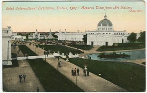 IRISH INTERNATIONAL EXHIBITION, DUBLIN 1907, GENERAL VIEW, ART GALLERY- Postcard - Foto 1 di 2
