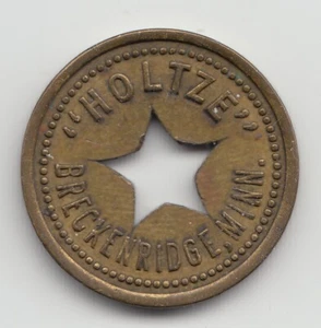 Holtze Good For 5 cents merchant trade token - Breckenridge Minnesota - 939 - Bild 1 von 2