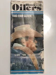 houston oilers 1980 fan guide luv ya blue - Picture 1 of 2