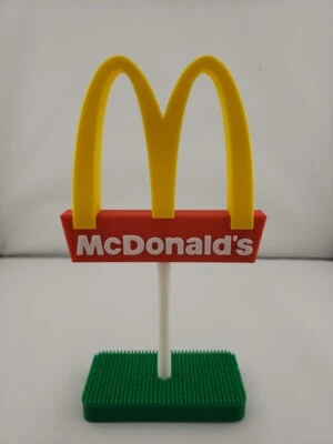 New 3D Printed: McDonald’s Sign Advertising Golden Arches Logo 6.5" T x 3.5" W - Image 1 of 4