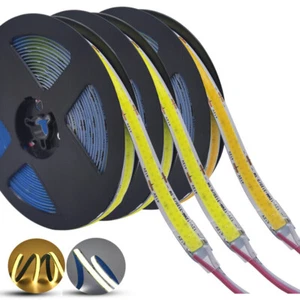 Dual Row COB LED Strip Light 624led/m Tape Lamp 3000K 4000K 6000K Fr House Decor - Picture 1 of 23