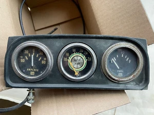 Vintage SW Gauge (3) Pack. AMPERES, WATER TEMP, FUEL. 12V - Bild 1 von 8