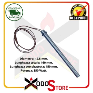 Candeletta resistenza accensione per stufa a pellet HT62705,160 mm, Ø12,5-1021 - Foto 1 di 6