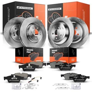 Disc Rotors & Ceramic Brake Pads Front & Rear for Mercedes-Benz ML320 W164 W251 - Foto 1 di 10