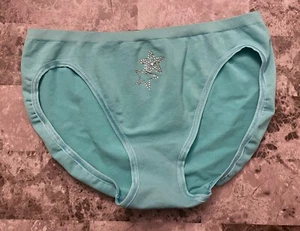 NWT BODY BY VICTORIA'S SECRET M BLUE STAR SEAMLESS VINTAGE RARE BIKINI PANTIES - Picture 1 of 3