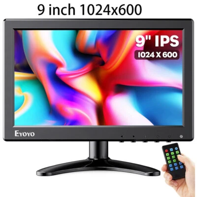 Eyoyo 8/912 Zoll LCD Monitor AV HDMI BNC VGA Monitor CCTV Bildschirm PC Anzeige - Image 1 of 4
