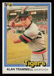 Alan Trammell 1981 Donruss #5 Detroit Tigers Baseball Card - Picture 1 of 2