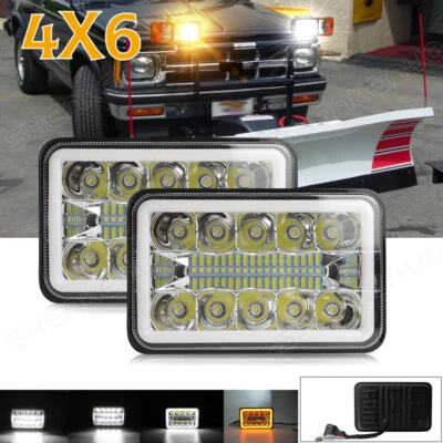 2PCS 4x6 LED Headlights Upgrade for BLIZZARD Snowplow Snow Plow 680LT 720LT 810 - Image 1 of 4