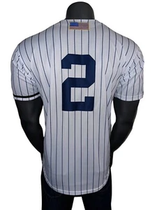 Majestic MLB New York Yankees 2001 World Series Derek Jeter Men’s Small Jersey - Picture 1 of 12
