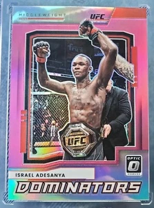 2022 Panini Donruss Optic UFC - Dominators Pink Prizm #13 Israel Adesanya /25 - Bild 1 von 8