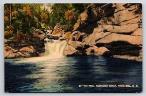 Postal Franconia Notch, New Hampshire The Pool White Mountains - Imagen 1 de 2