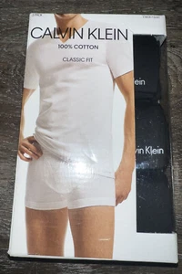 Calvin Klein ~ Mens 3-Pack T-Shirts V-Neck Undershirts Black ~ S (34-36) - Picture 1 of 3