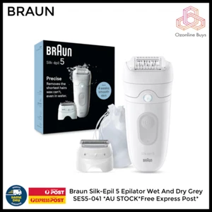 Braun Silk-Epil 5 Epilator Wet And Dry Grey SES5-041 *AU STOCK*Free Post* - Picture 1 of 1