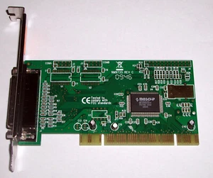 PCI Parallel Adapter IEEE-1284 Delock mit MosChip MCS9805CV, gebraucht - Bild 1 von 3