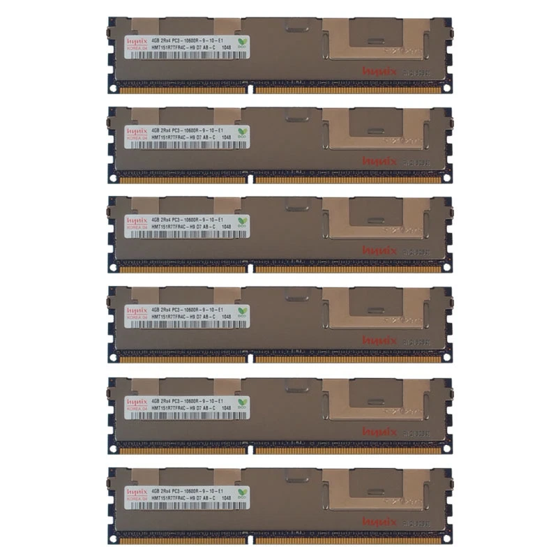 24GB Kit 6x 4GB HP Proliant SL270S SL4540 WS460c G8 647650-071 Server Memory RAM - Image 1 of 1