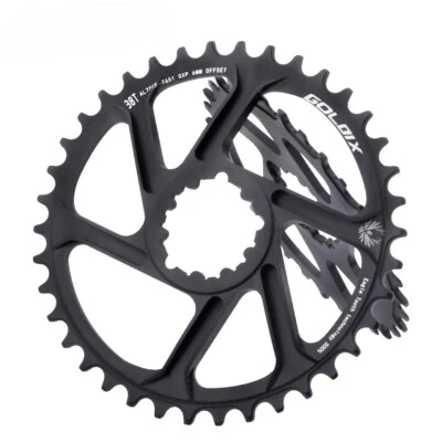 Plato de bicicleta MTB Rueda de cadena 0 mm 3 mm 6 mm Desplazamiento 30T 38T SRAM 3 pernos Montaje directo Foto 1 de 4