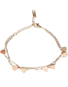 Noosverl Damenarmband Roségold Herz Minimalistisch mit Herzanhänger - Bild 1 von 6