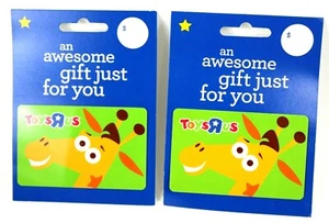Lot of 2 - Toys R Us - Geoffrey Giraffe Collectible Gift Card Store Exclusive - Picture 1 of 12