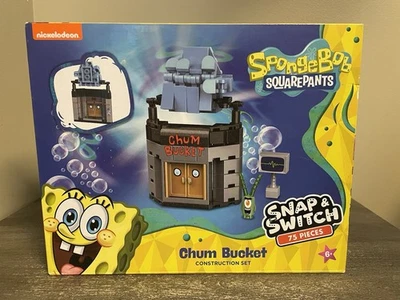 Spongebob Squarepants Chum Bucket Construction Set 75 Pieces NEW - Discontinued - Image 1 of 4