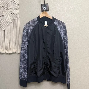 Coliseo Mujer Talla L Negro y Gris Chaqueta Bomber Ligera - Imagen 1 de 8