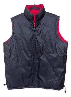 Ivy Crew Reversible Rojo o Negro Plumón Pluma Prendas Exterior Chaleco Cálido Exterior Talla L Foto 1 de 4