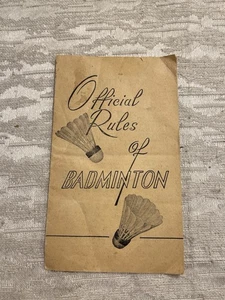 Vintage Official Rules Of Badminton. Japan -- 8663 - Picture 1 of 5
