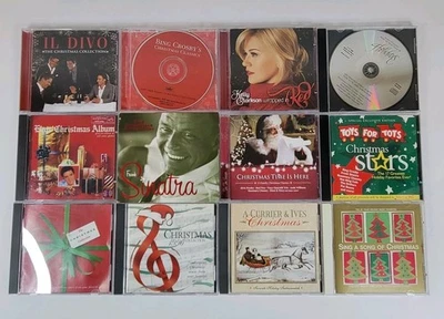 Christmas Music CDs Holidays Lot of 12 Mixed Lot- Elvis, Kelly Clarkson, Various Foto 1 de 4
