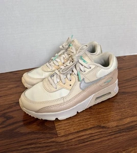 Nike Air Max 90 Niños PHANTOM SHIMMER Rosa Cuero Tenis DZ5319-001 Niñas 3 - Imagen 1 de 10