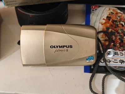 ▶MINT!◀ Olympus Mju II Styles epic 35mm 2.8f lens film camera gold film tested - Image 1 of 3