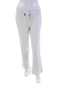 Kjus Womens Mid-Rise Slim Fit Bootcut Snow Pants Solid White Size M/38 - Picture 1 of 4