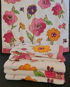 Lenox Towel Set 6 Piece Floral Fusion By Stephanie Ryan (4 Bath + 2 Hand Towels) - Picture 1 of 8