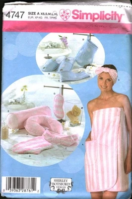4747 Vintage Simplicity SEWING Pattern Craft Home Decor Bath Wrap Accessories - Image 1 of 2