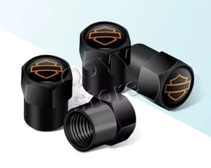 Tappi valvole Harley Davidson 4 pezzi / VPE NUOVI neri - Foto 1 di 1
