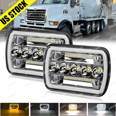 For Sterling Truck A9500 LT9500 1999-2008 7x6'' Led Headlights Sealed Hi/Lo Beam - Image 1 of 4
