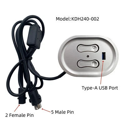 Recliner Kaidi 4 Button 5 Pin Round Switch Hand Control KDH240-002 with USB Port