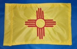 10"x15" New Mexico Zia Yellow Safety flag ATV UTV Jeep Boat Scooter - Picture 1 of 2