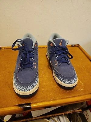 Nike Air Jordan 3 Retro Juvenil Talla 5 Y Púrpura Polvo 441140-506 Usado  Foto 1 de 4