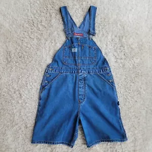Union Bay Vintage Wmn's Denim Bibbed Shortalls Wmn's Sz M 90s Y2K Festival Boho - Picture 1 of 9