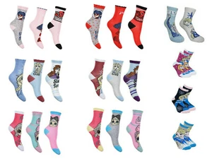 Girls Kids Official Disney Frozen 2 L.O.L Surprise Miraculous Socks 2-3 pairs - Picture 1 of 13