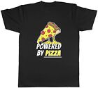 Pizza Lover T Shirt Mens Powered By Pizza Funny Unisex Tee Gift