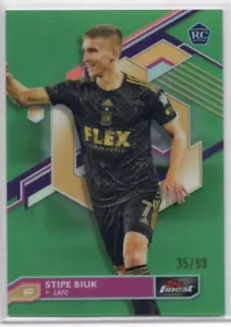 Stipe Biuk 2023 Topps MLS Finest Green Refractor #35/99 - Picture 1 of 2