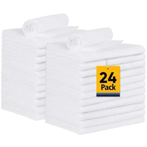 24 Pack Microfiber Shop Towels - Commercial Grade Cleaning Rags, 11.5"x11.5 - Picture 1 of 8