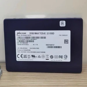 1.92TB 5100 MAX Micron TCG-E SATA MTFDDAK1T9TCC-1AR16ABYY MTFDDAK1T9TCC D0MU037 - Picture 1 of 6