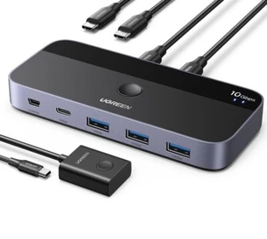 UGREEN 5Gbps USB C Switch 2 Computers Share 4 USB 3.0 Ports, USB Switcher...51 - Picture 1 of 6