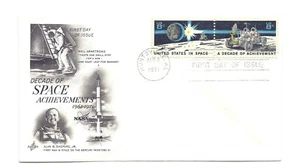 1434-5 Space Achievement Artcraft pair FDC Huntsville - Picture 1 of 1