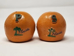 Vintage Florida Orange Form Küche Salz und Pfefferstreuer - Bild 1 von 10