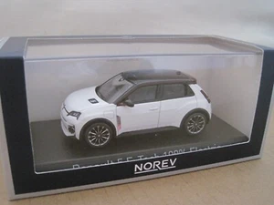 NOREV RENAULT 5 E TECH ELECTRIC 2025 in PEARL WHITE/BLACK 1:43 DEALER MODEL CAR - Picture 1 of 7