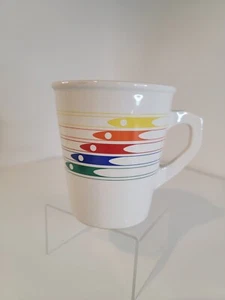 Vintage Atomic 1986 FTDA Rainbow Rocket Oversize Kaffeebecher Tasse HiFi Style - Bild 1 von 10