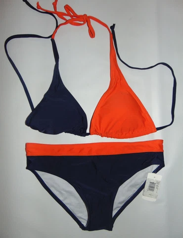 Denver Broncos Women Bikini Set Push up Swimsuit 2PCS Bathing Medium NFL NEW Cover